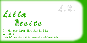 lilla mesits business card